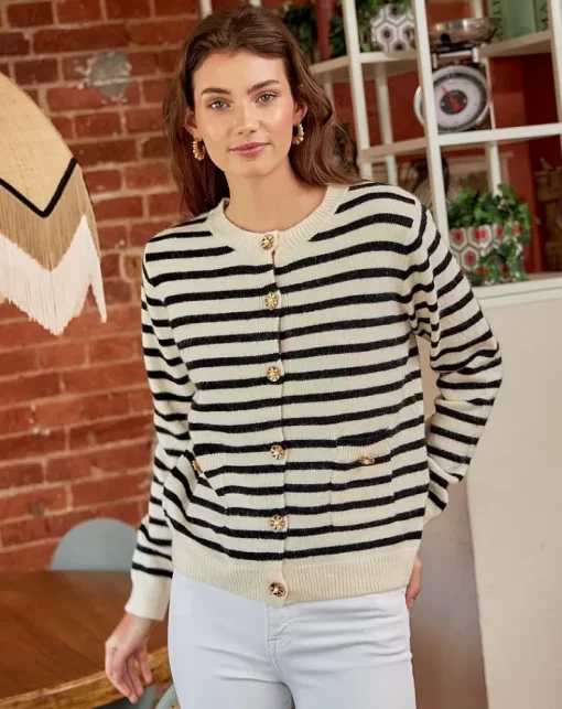 Polin et moi | Nahid Striped Cardigan