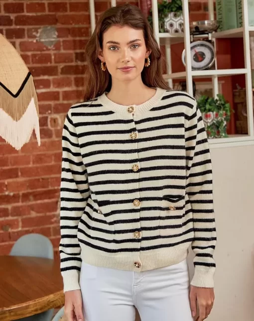 Polin et moi | Nahid Striped Cardigan