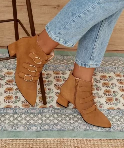 Polin et moi | Tahiya Buckles Ankle Boots